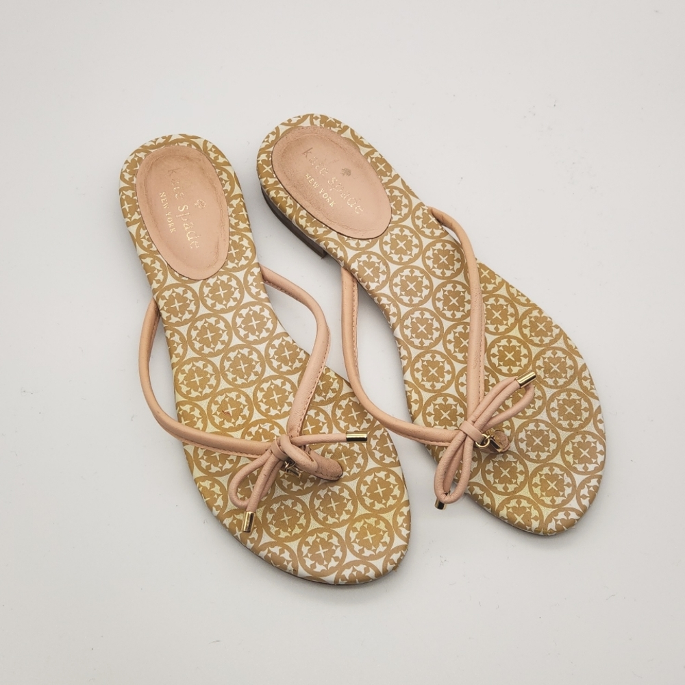 KATE SPADE Leather Flip Flip in Pink